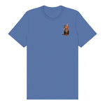 T-shirt Cat graphic 0009 - Columbia Blue