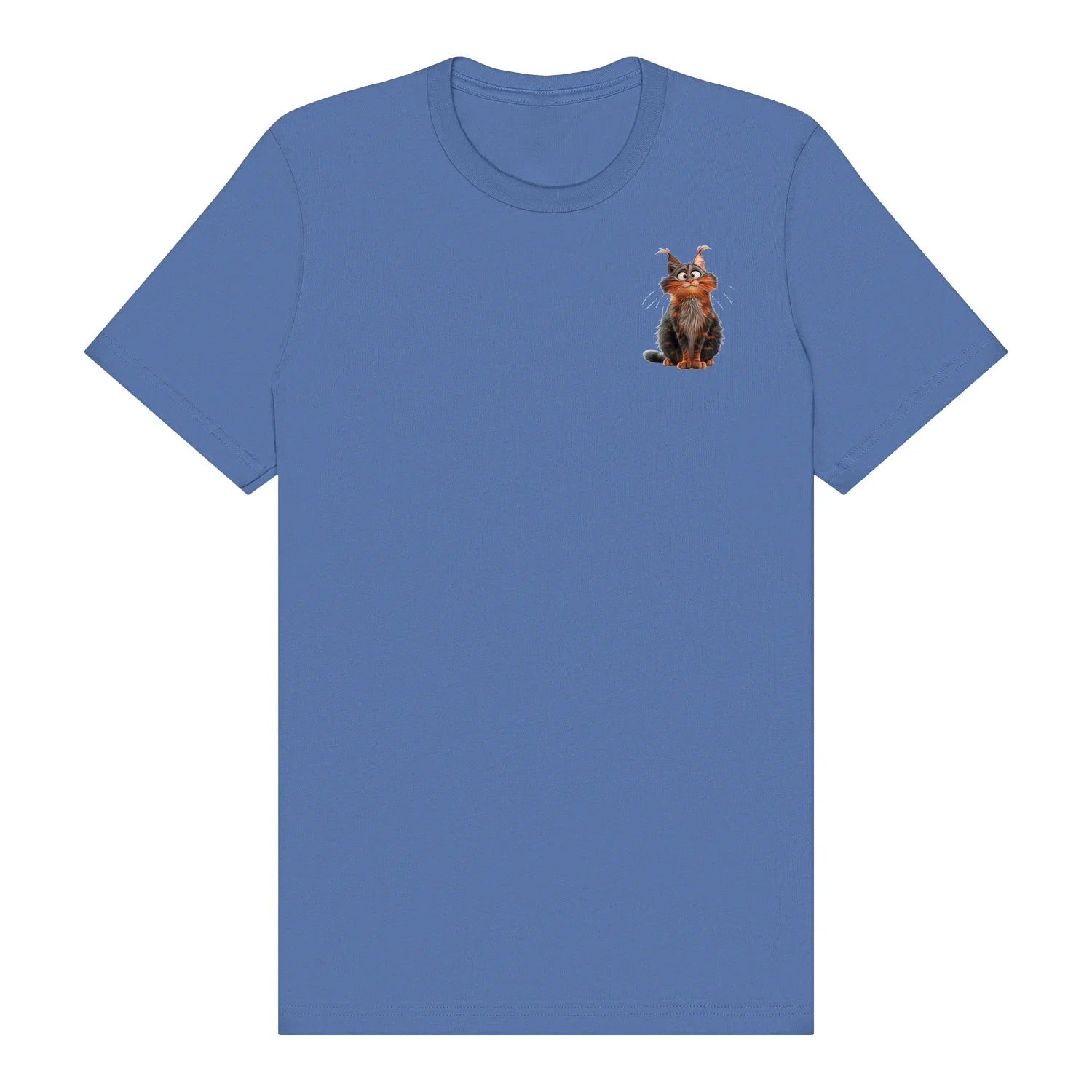 T-shirt Cat graphic 0009 - Columbia Blue