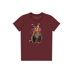 T-shirt Cat graphic 0009 - Maroon