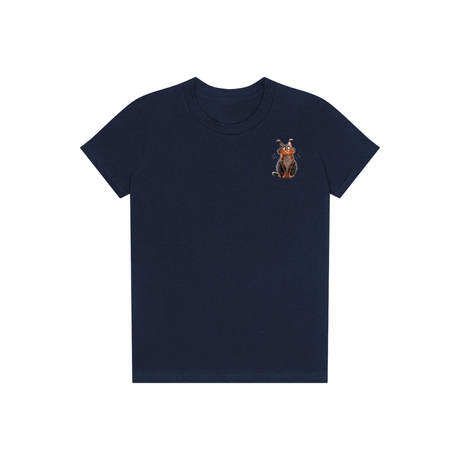 T-shirt Cat graphic 0009 - Navy