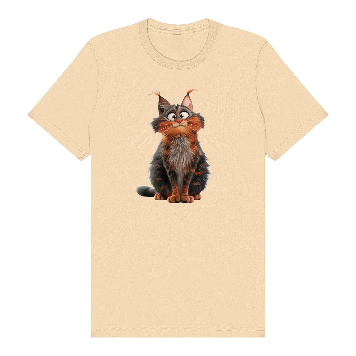 T-shirt Cat graphic 0009 - Soft Cream