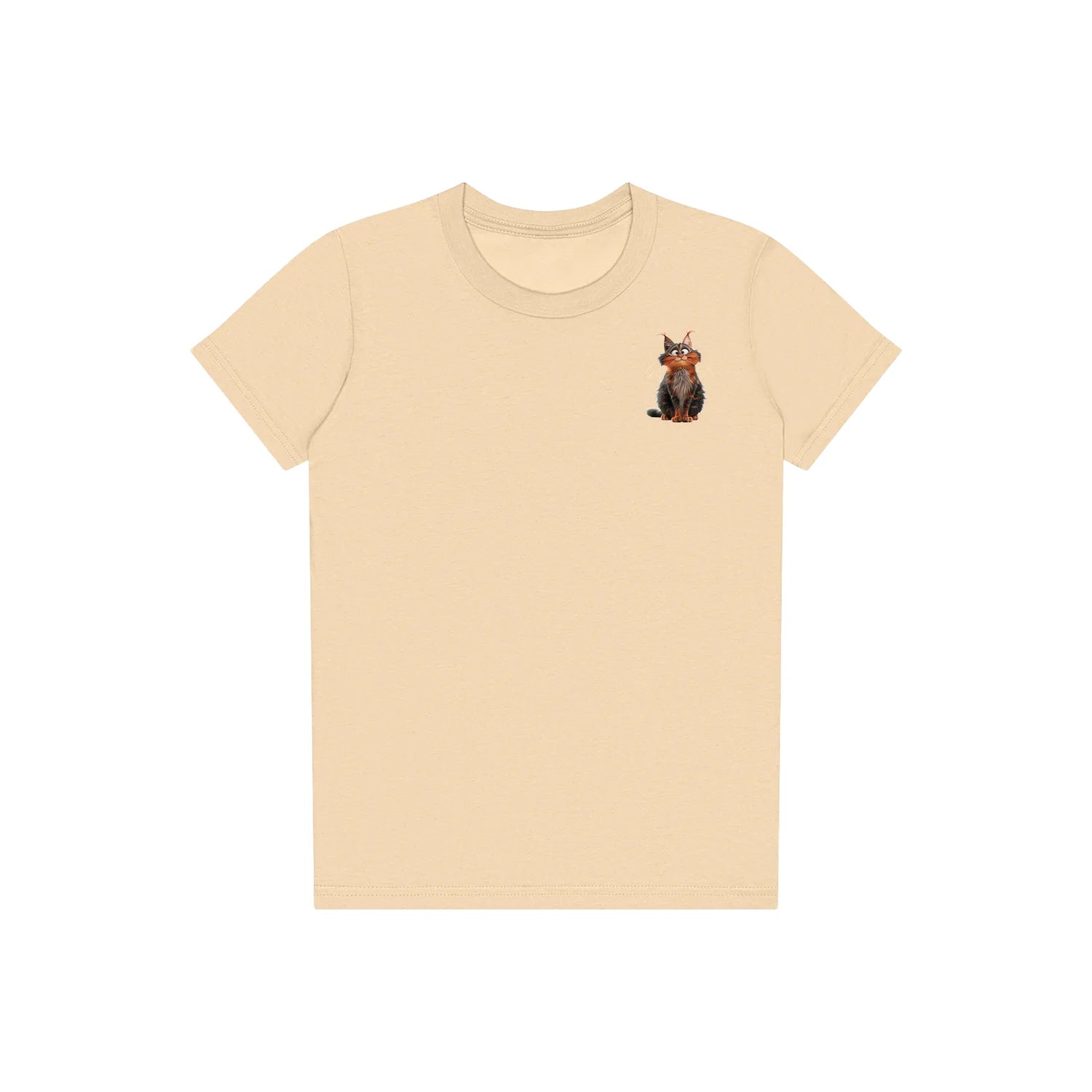 T-shirt Cat graphic 0009 - Soft Cream