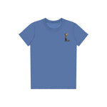 T-shirt Cat graphic 0010 - Columbia Blue