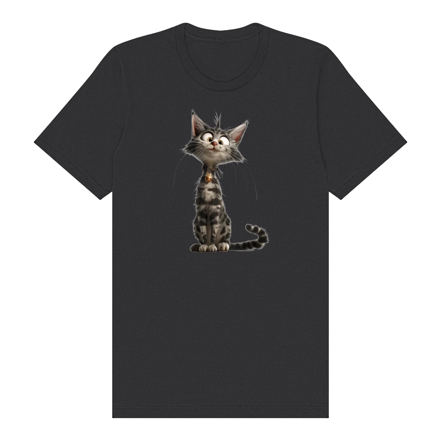 T-shirt Cat graphic 0010 - Dark Grey