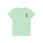 T-shirt Cat graphic 0010 - Mint