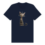 T-shirt Cat graphic 0010 - Navy