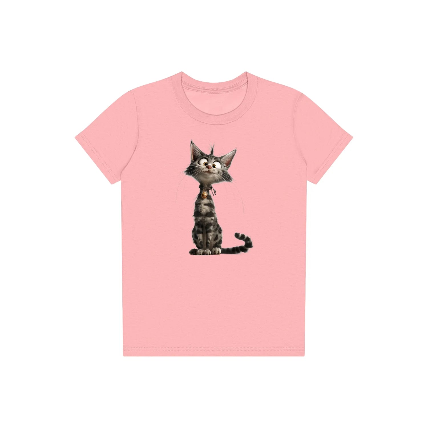 T-shirt Cat graphic 0010 - Pink