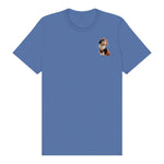 T-shirt Cat graphic 0011 - Columbia Blue