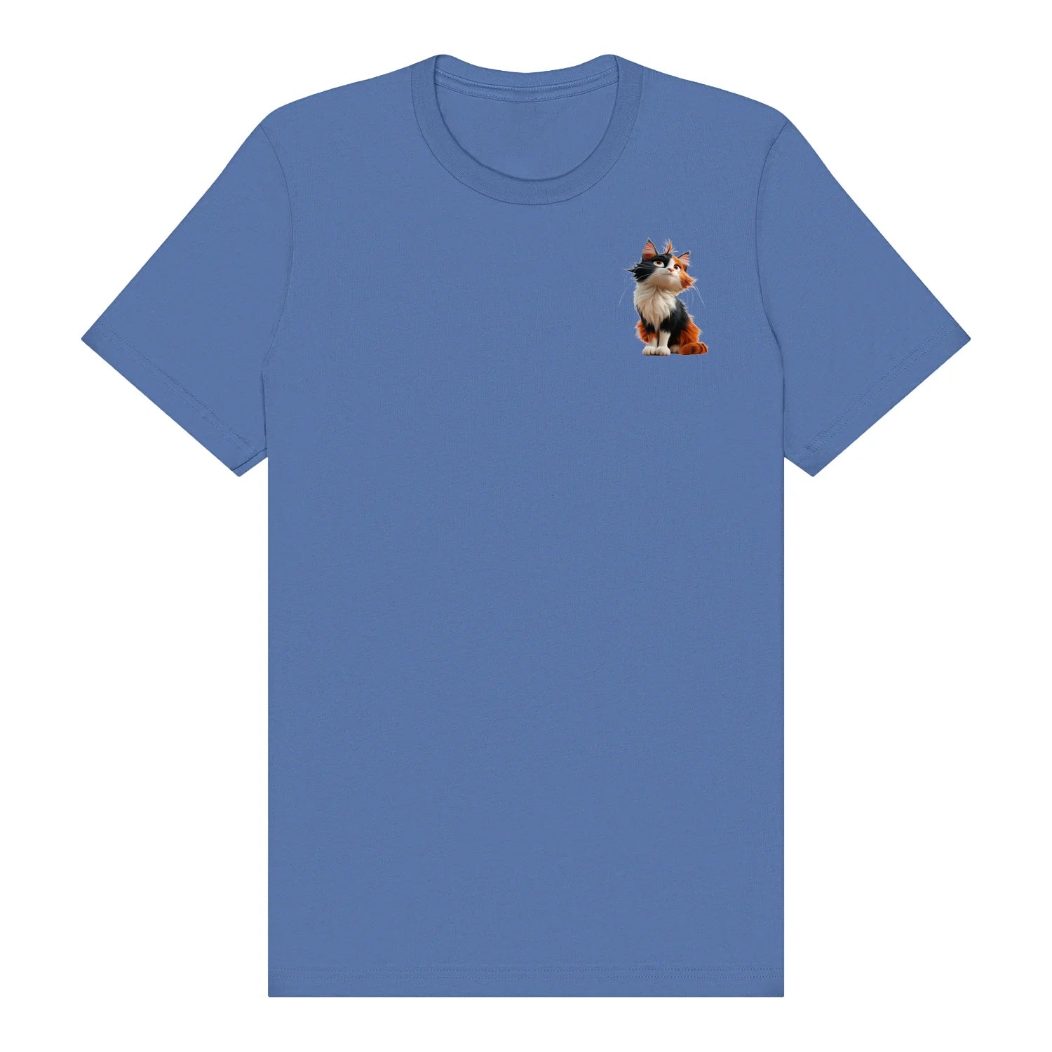 T-shirt Cat graphic 0011 - Columbia Blue