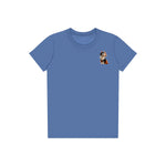 T-shirt Cat graphic 0011 - Columbia Blue