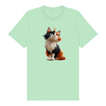 T-shirt Cat graphic 0011 - Mint