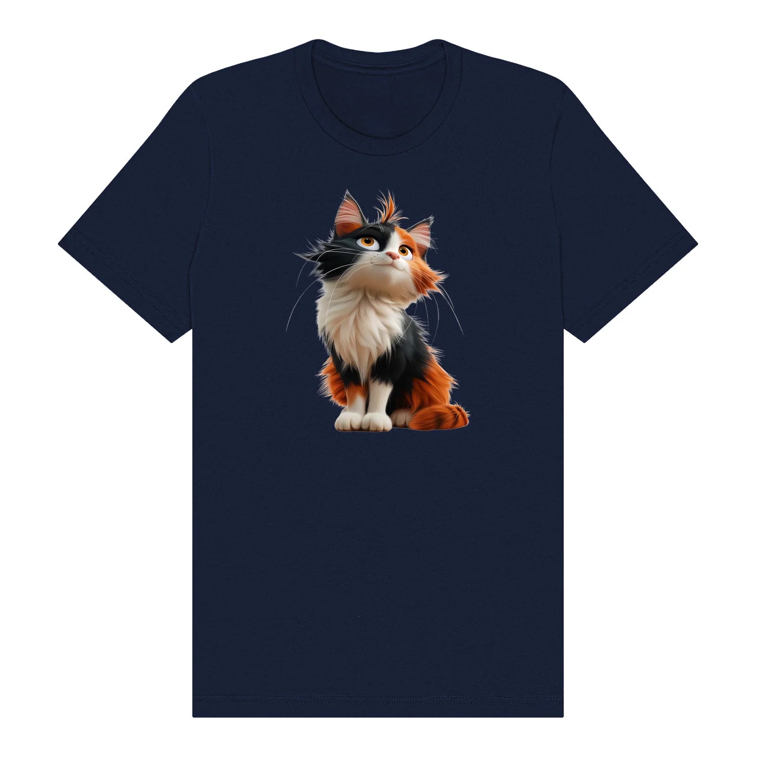 T-shirt Cat graphic 0011 - Navy