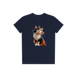 T-shirt Cat graphic 0011 - Navy