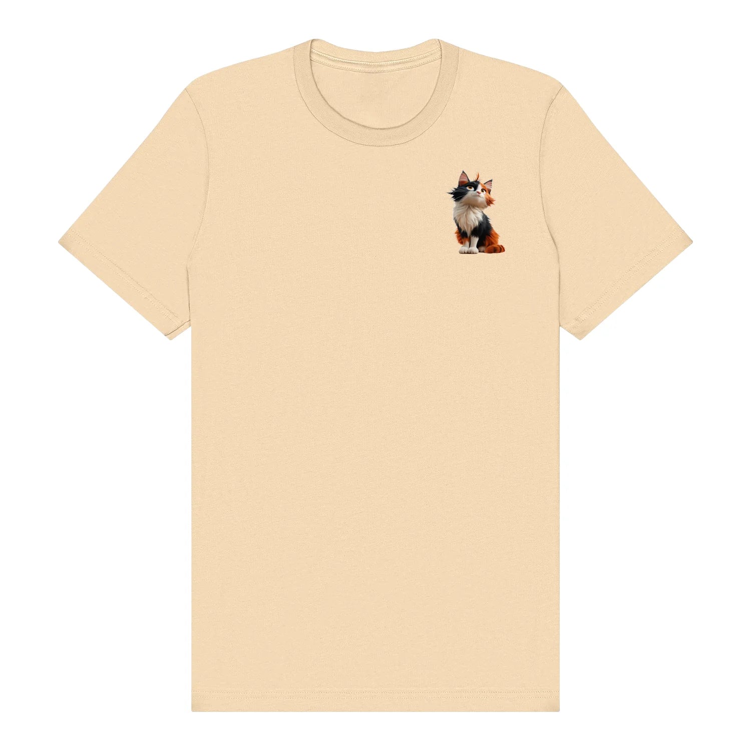 T-shirt Cat graphic 0011 - Soft Cream