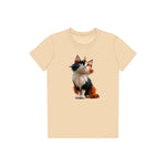 T-shirt Cat graphic 0011 - Soft Cream
