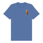 T-shirt Cat graphic 0012 - Columbia Blue