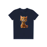 T-shirt Cat graphic 0012 - Navy