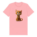 T-shirt Cat graphic 0012 - Pink