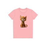 T-shirt Cat graphic 0012 - Pink