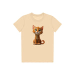 T-shirt Cat graphic 0012 - Soft Cream