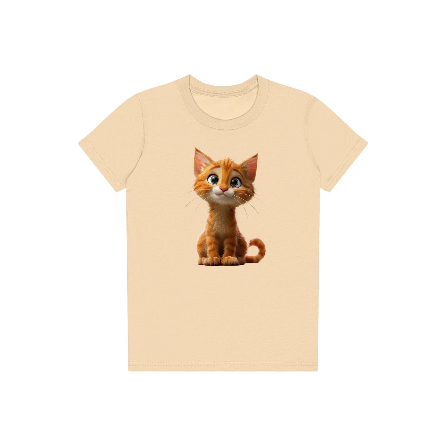 T-shirt Cat graphic 0012 - Soft Cream