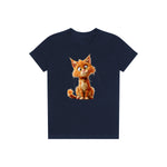 T-shirt Cat graphic 0013 - Navy