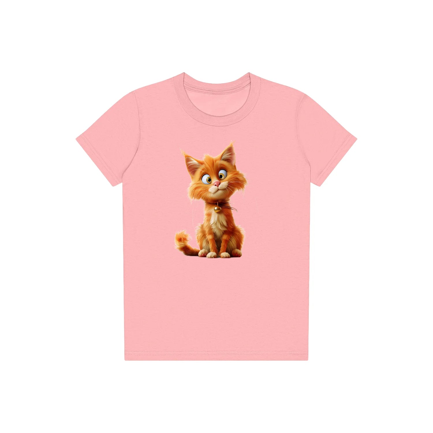T-shirt Cat graphic 0013 - Pink