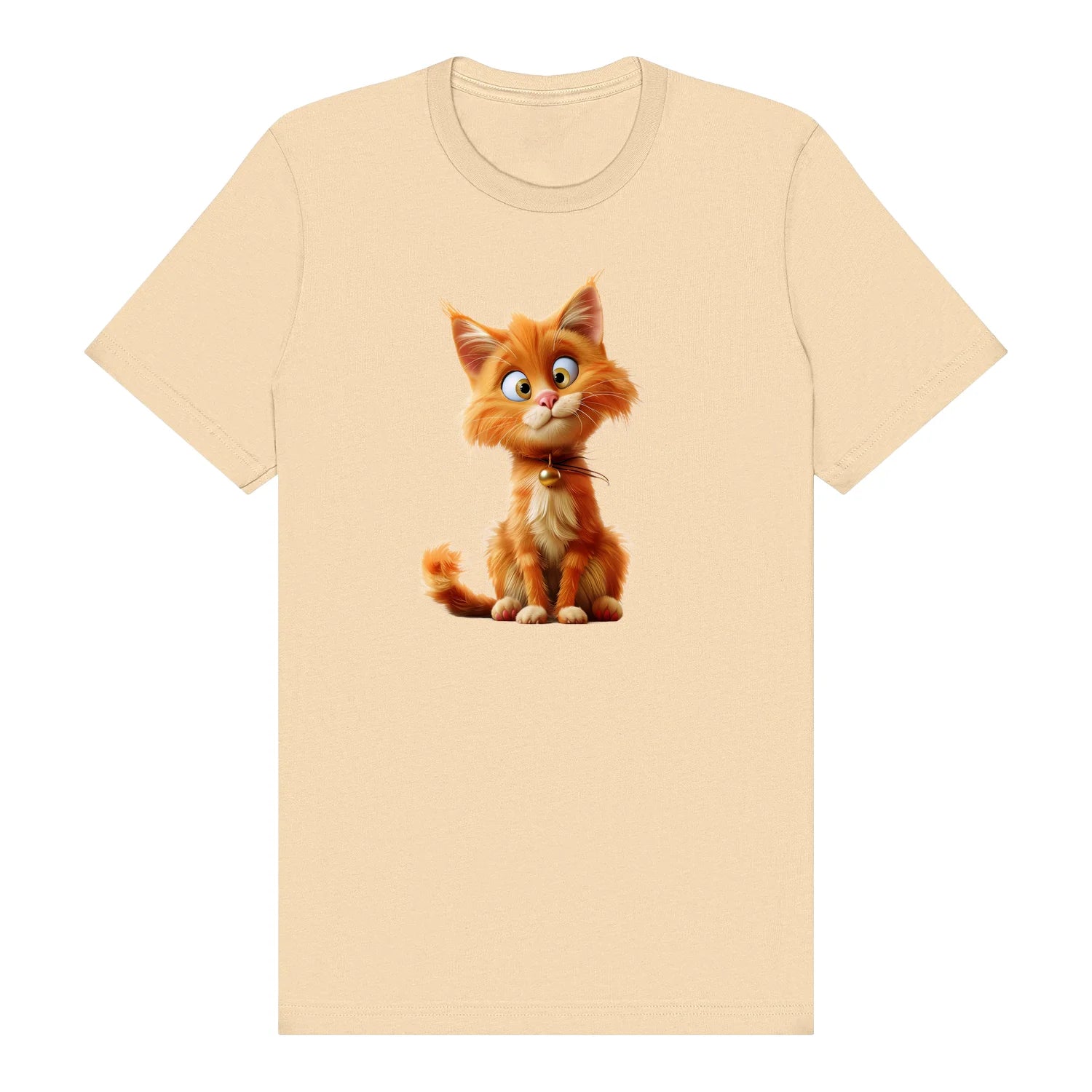T-shirt Cat graphic 0013 - Soft Cream