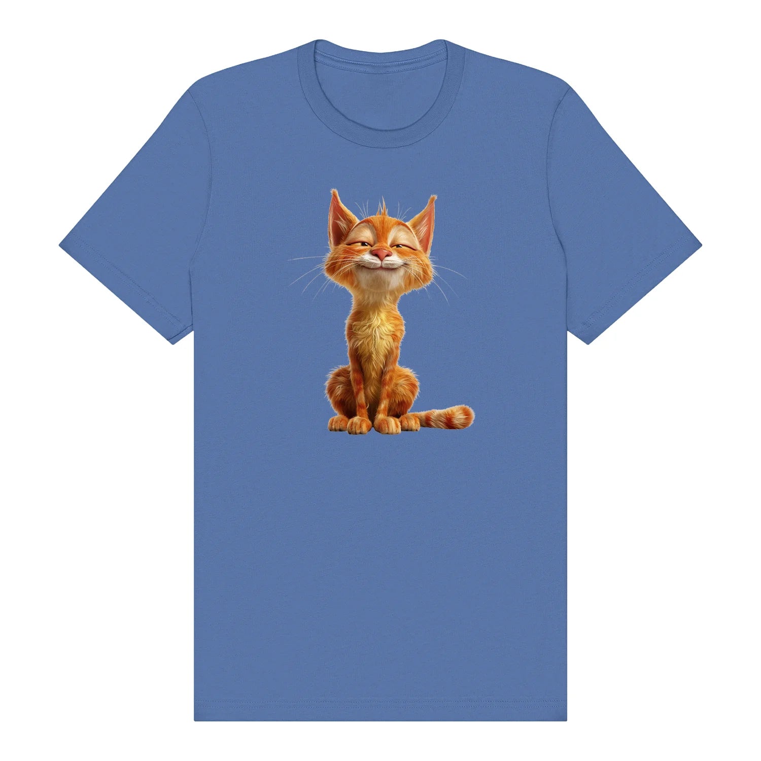 T-shirt Cat graphic 0014 - Columbia Blue