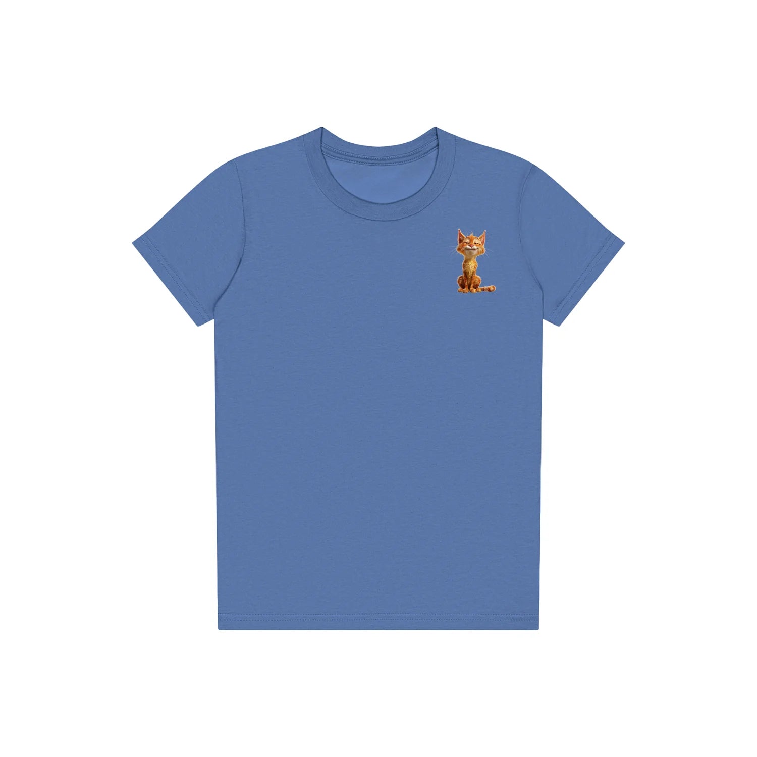 T-shirt Cat graphic 0014 - Columbia Blue