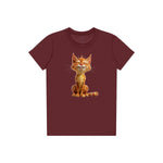 T-shirt Cat graphic 0014 - Maroon