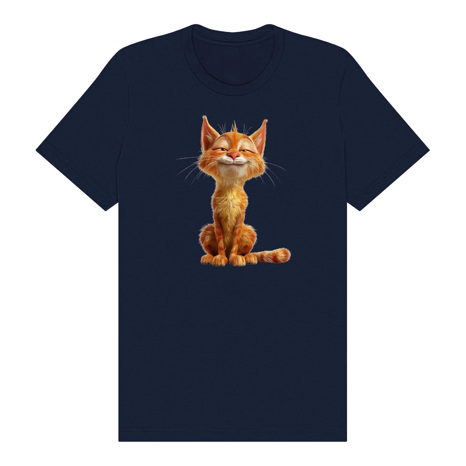 T-shirt Cat graphic 0014 - Navy