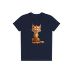 T-shirt Cat graphic 0014 - Navy