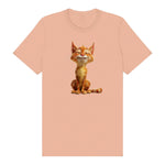 T-shirt Cat graphic 0014 - Peach