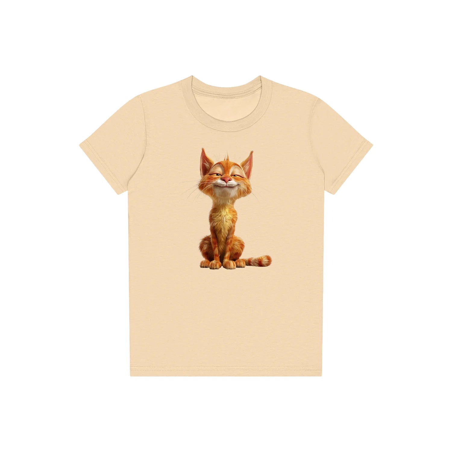 T-shirt Cat graphic 0014 - Soft Cream