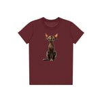 T-shirt Cat graphic 0015 - Maroon