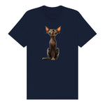 T-shirt Cat graphic 0015 - Navy