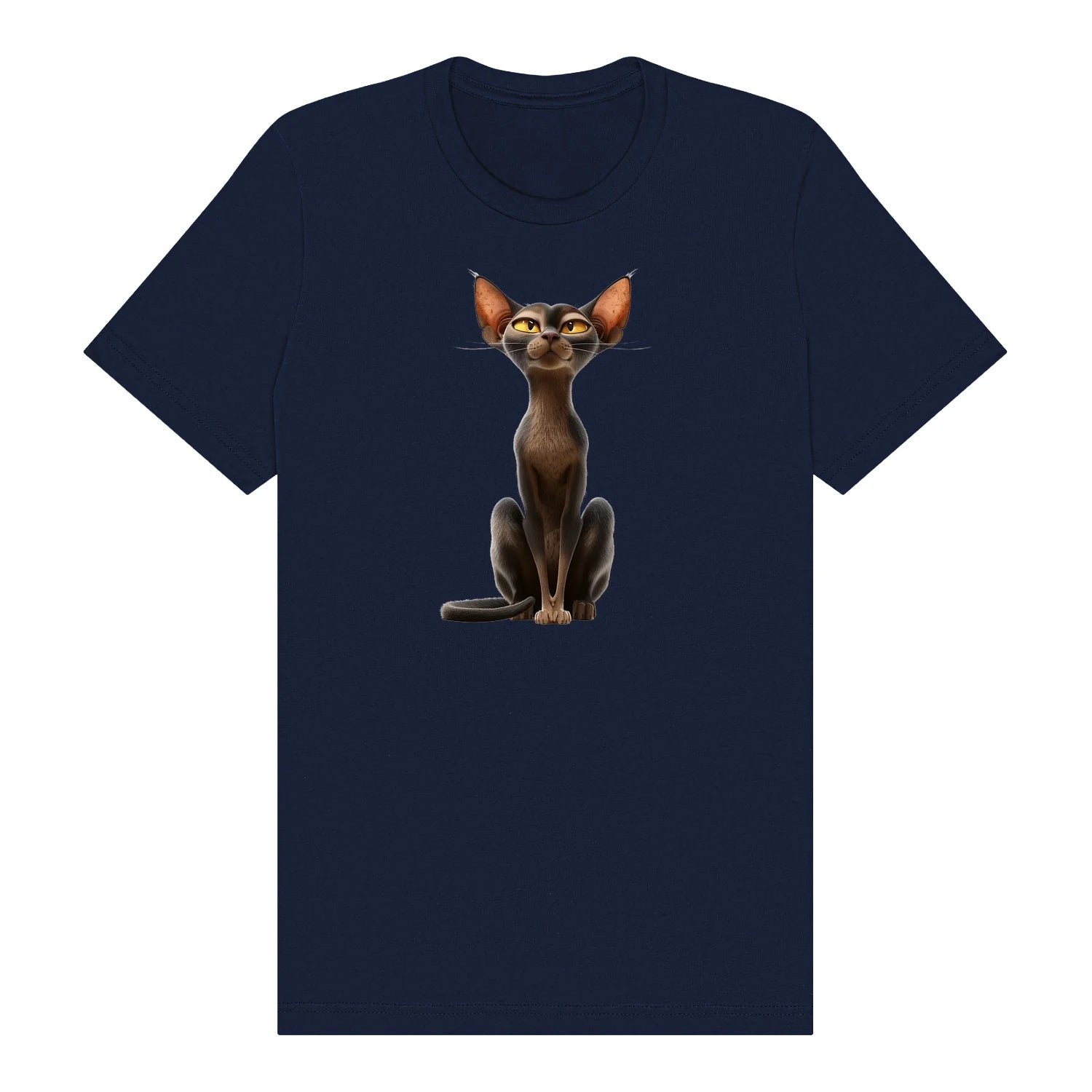 T-shirt Cat graphic 0015 - Navy