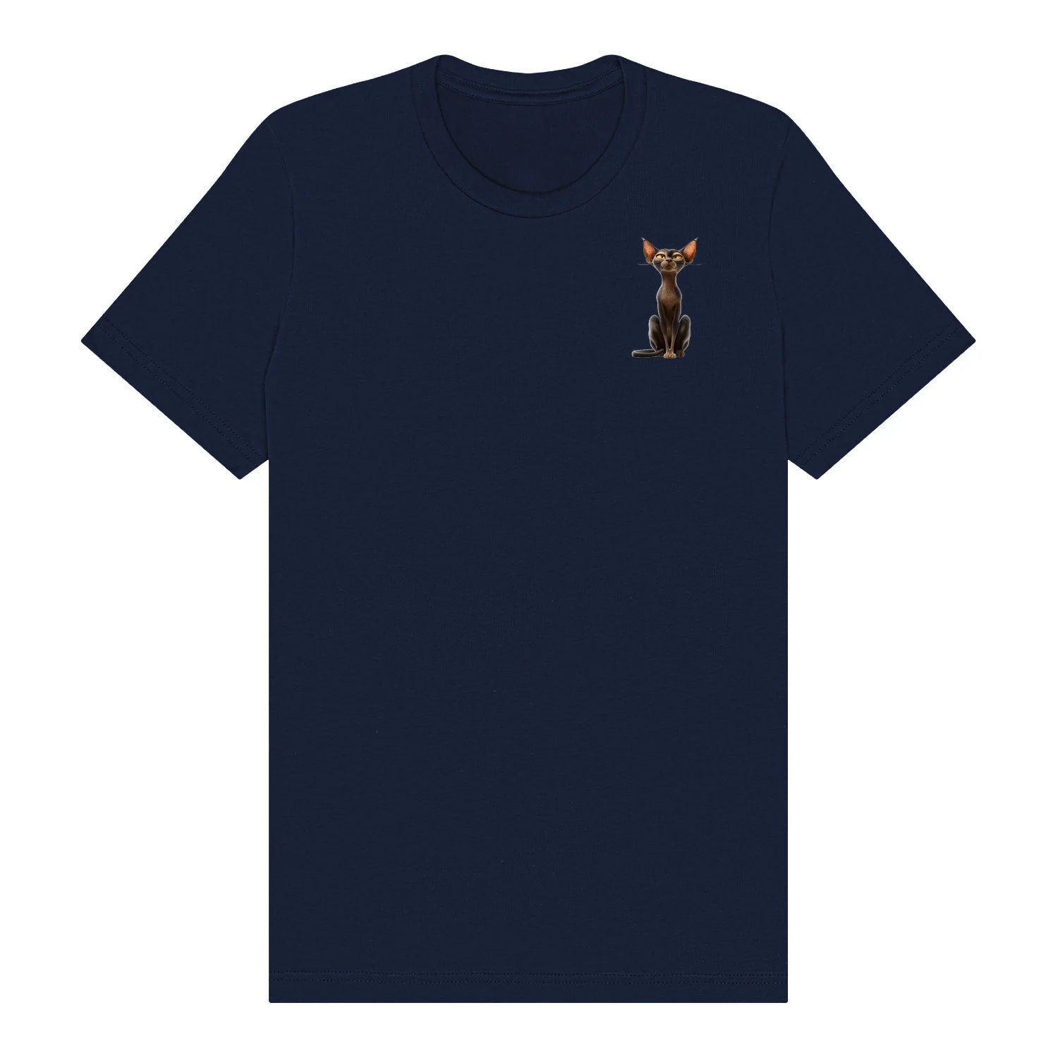 T-shirt Cat graphic 0015 - Navy