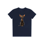T-shirt Cat graphic 0015 - Navy