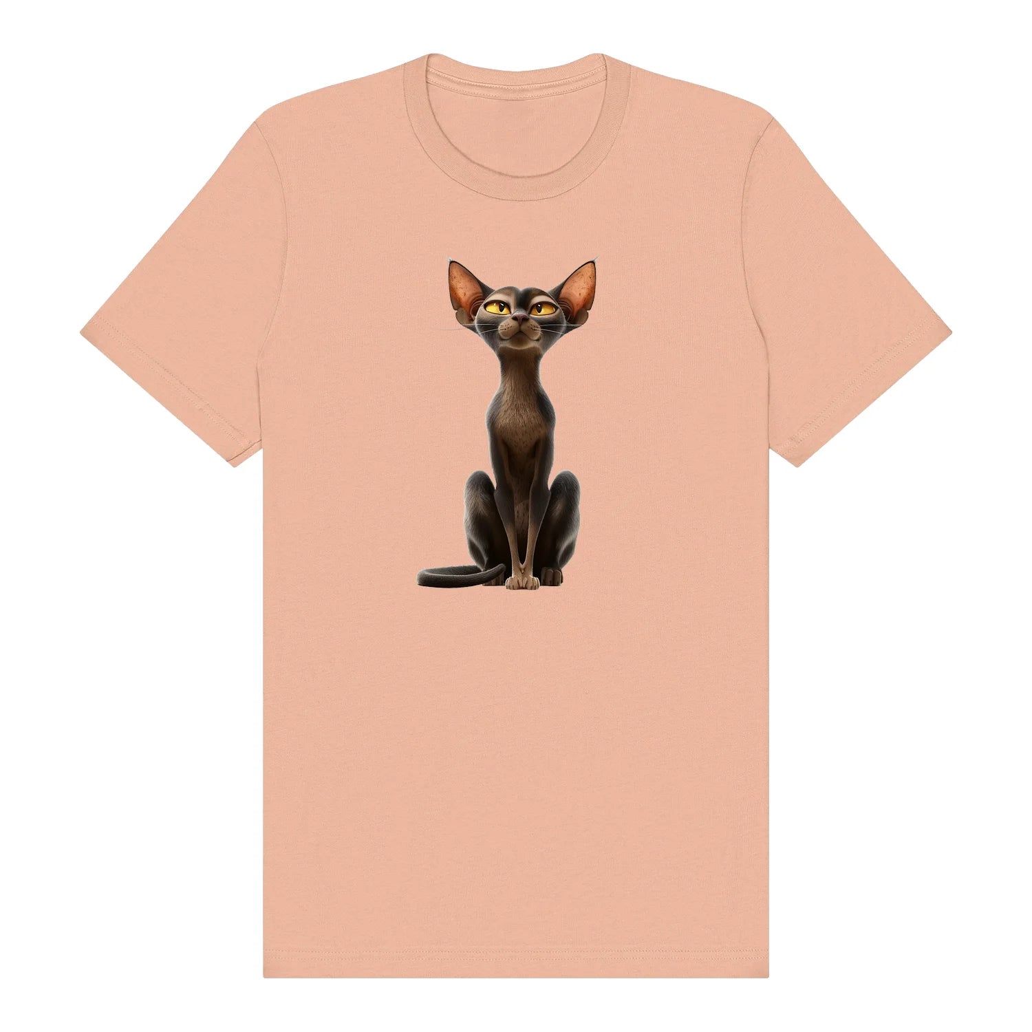 T-shirt Cat graphic 0015 - Peach