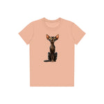 T-shirt Cat graphic 0015 - Peach