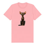T-shirt Cat graphic 0015 - Pink