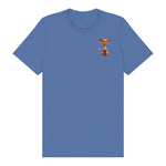 T-shirt Cat graphic 0016 - Columbia Blue