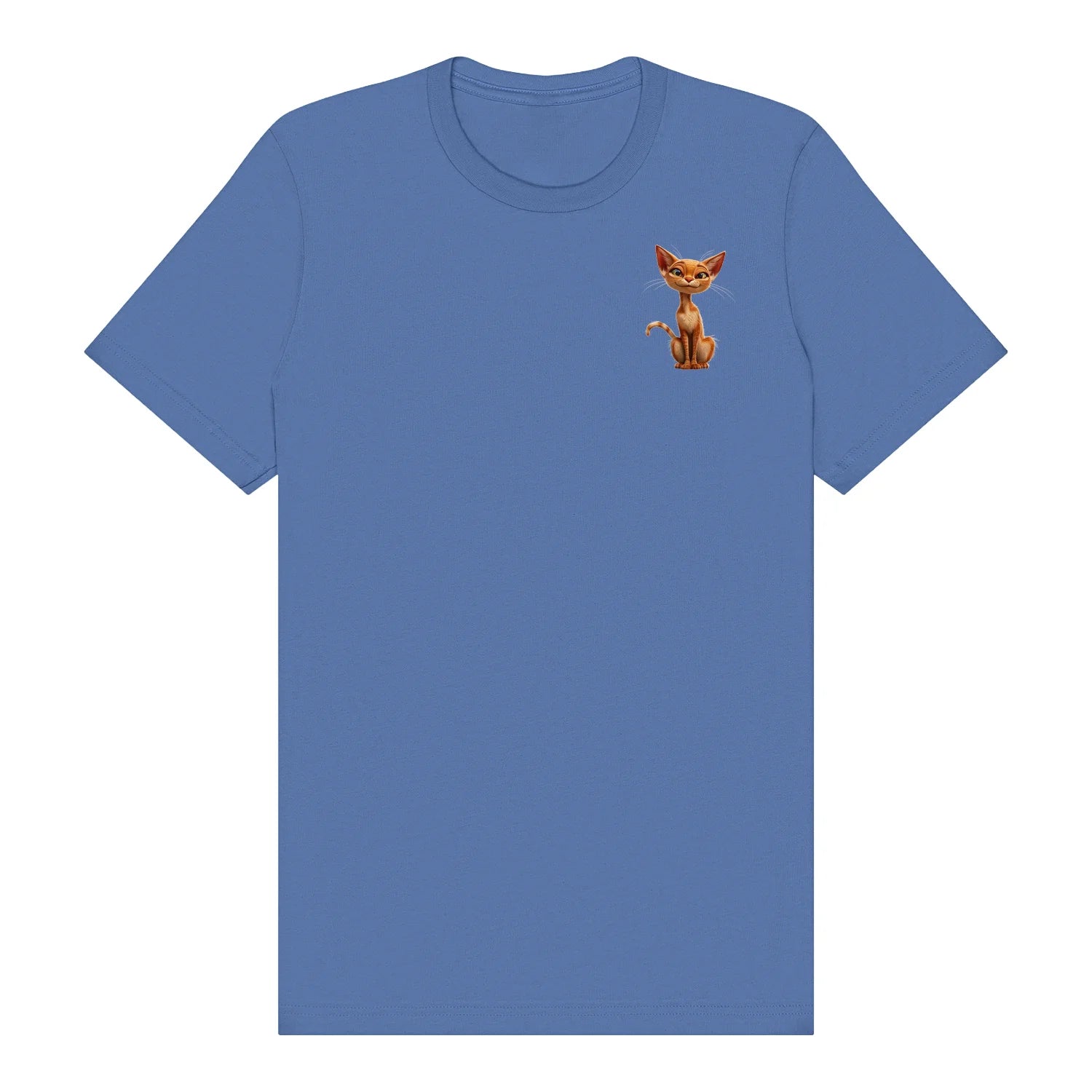 T-shirt Cat graphic 0016 - Columbia Blue