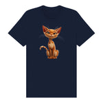 T-shirt Cat graphic 0016 - Navy