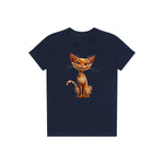 T-shirt Cat graphic 0016 - Navy