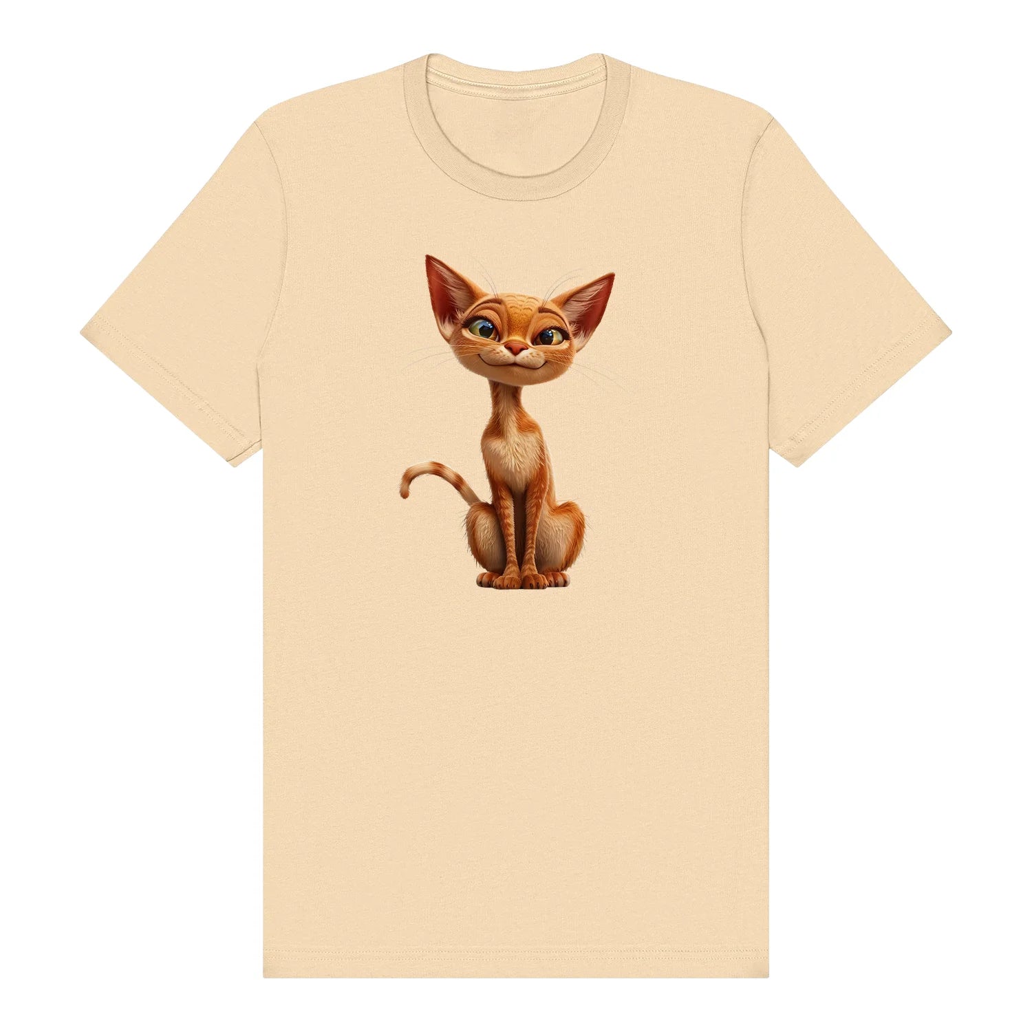 T-shirt Cat graphic 0016 - Soft Cream