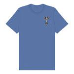 T-shirt Cat graphic 0017 - Columbia Blue