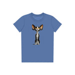 T-shirt Cat graphic 0017 - Columbia Blue